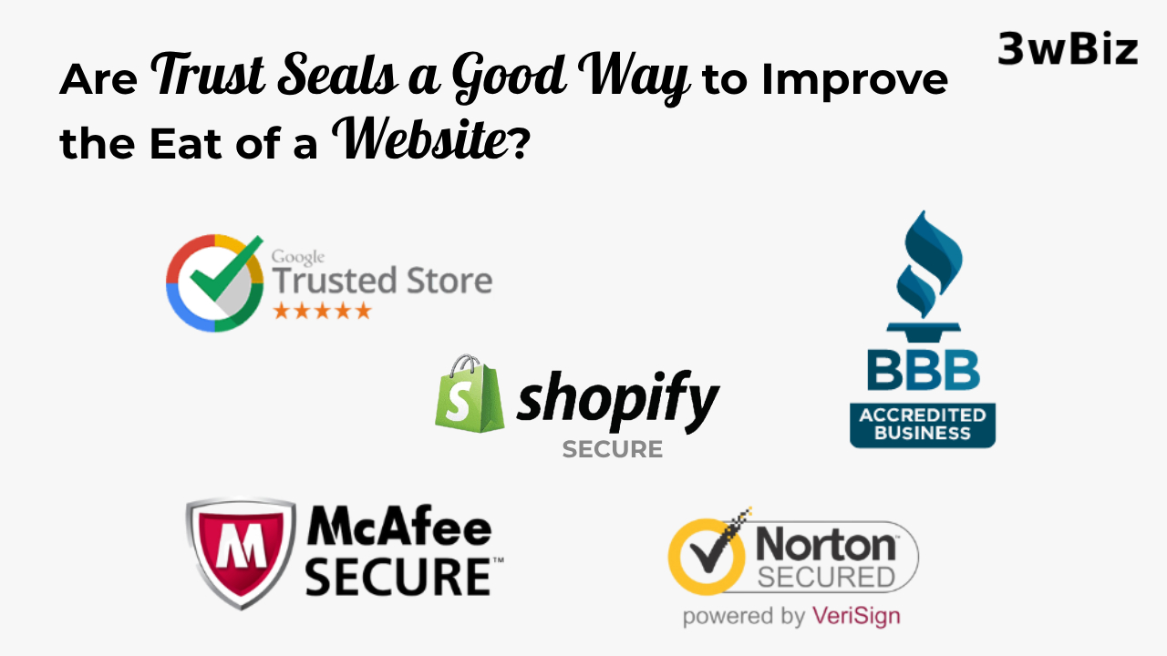 Are trust seals a good way to improve the eat of a website