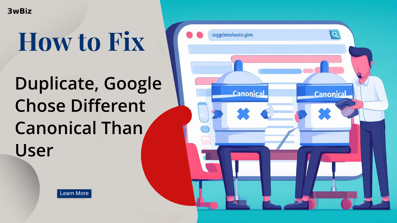 How to fix duplicate google chose different canonical than user