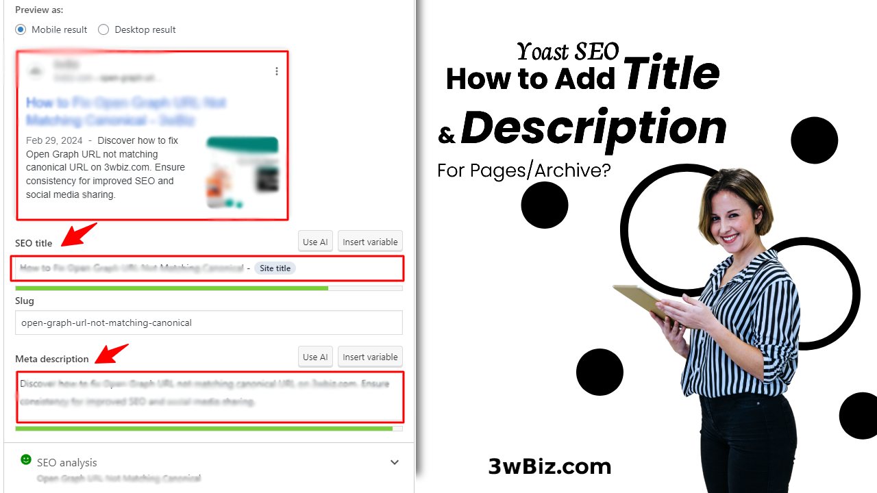 Yoast SEO: How to Add Title and Description For Pages/Archive?