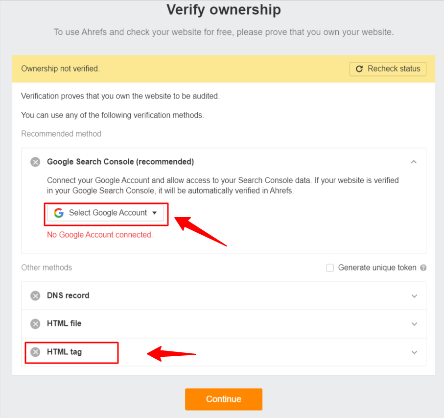 verification ownership