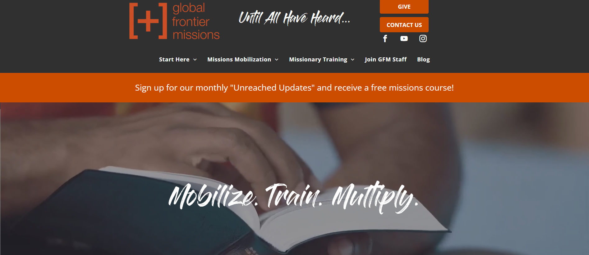 Global Frontier Missions – Missions Mobilization & Missionary Training for Global Outreach.
