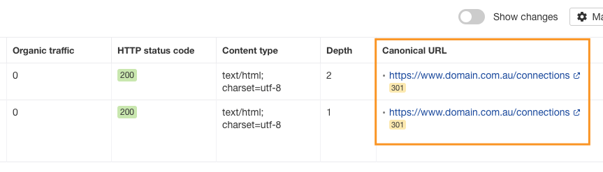 Canonical Points to Redirect Issue in Ahrefs Site Audit